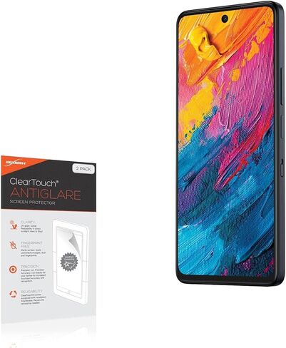 واقي شاشة BoxWave متوافق مع TCL 60 XE Nxtpaper 5G - ClearTouch مضاد للتوهج (عبوتان)، طبقة رقيقة غير لامعة مضادة لبصمات الأصابع in Kuwait
