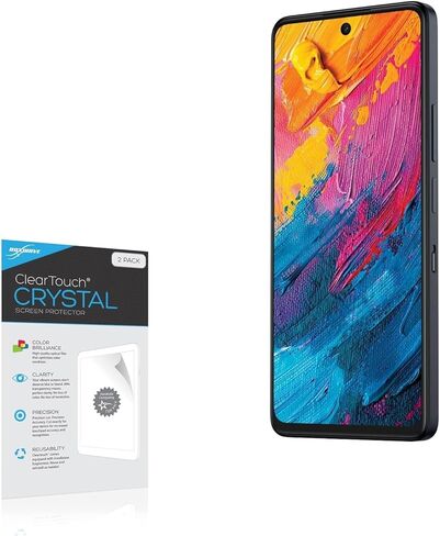 واقي شاشة BoxWave متوافق مع TCL 60 XE Nxtpaper 5G - ClearTouch مضاد للتوهج (عبوتان)، طبقة رقيقة غير لامعة مضادة لبصمات الأصابع in Kuwait
