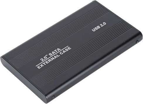 HDD Enclosure, Aluminum Portable SSD Hard Disk Box with LED Indicator, 3TB USB2.0 for OS X Laptops and Desktop Computers in Saudi Arabia