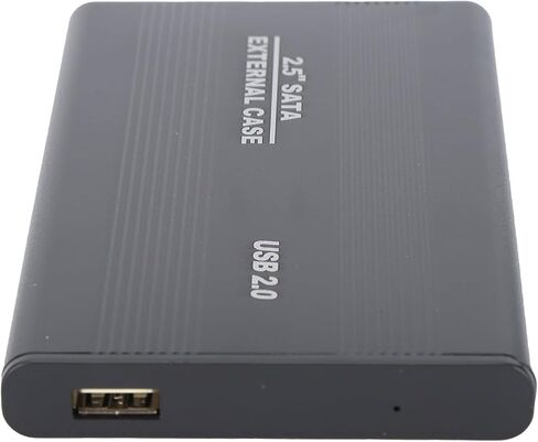 HDD Enclosure, Aluminum Portable SSD Hard Disk Box with LED Indicator, 3TB USB2.0 for OS X Laptops and Desktop Computers in Saudi Arabia