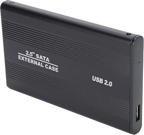 HDD Enclosure, Aluminum Portable SSD Hard Disk Box with LED Indicator, 3TB USB2.0 for OS X Laptops and Desktop Computers in Saudi Arabia