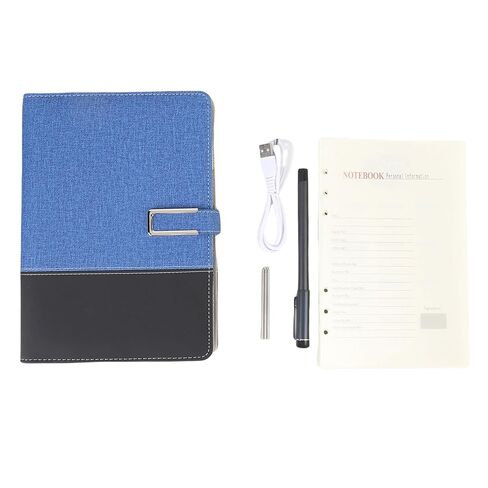 ASHATA Digital Smart Pen Notebook Set, 360° Smooth Writing Real Time Sync OCR Text Recognition with 5.0, for iOS Phones Tablets Study Notes Drawing (Blue) in Saudi Arabia