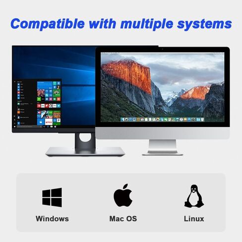 محول صوت لبطاقة الصوت الخارجية بمقبس USB إلى 3.5 مم مع مقبس سماعة رأس وميكروفون مقاس 3.5 مم، وبطاقة صوت ستيريو خارجية لأي جهاز كمبيوتر، من الألومنيوم، مع كابل تمديد USB ذكر إلى أنثى (أسود) in Kuwait
