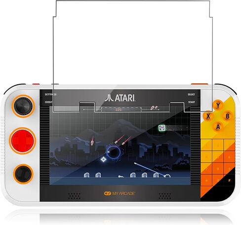 Screen Protector for My Arcade Atari Gamestation Go, HD Tempered Glass,9h Hardness,Scratch,Anti-Fingerprin,Tempered Glass Film Guard for Atari Gamestation Go[1 Pack] in Saudi Arabia