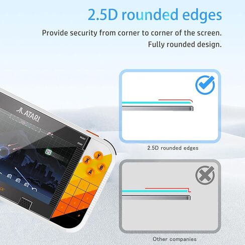 Screen Protector for My Arcade Atari Gamestation Go, HD Tempered Glass,9h Hardness,Scratch,Anti-Fingerprin,Tempered Glass Film Guard for Atari Gamestation Go[1 Pack] in Saudi Arabia