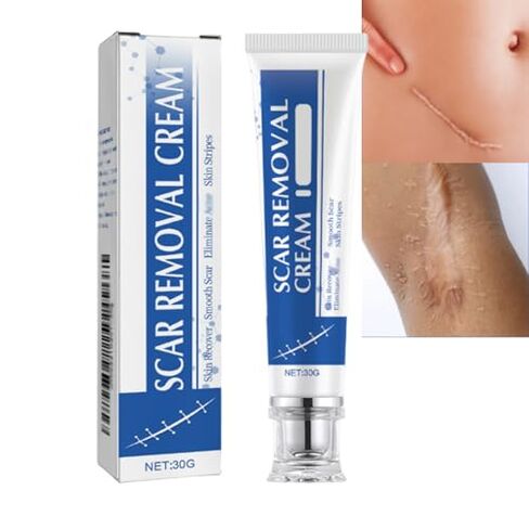كريم إزالة الندبات، جل إزالة الندبات الاحترافي 1 أونصة، كريم إزالة الندبات، للندبات الجراحية، للبشرة لجميع الأعمار وأنواع البشرة (قطعتان) in Kuwait
