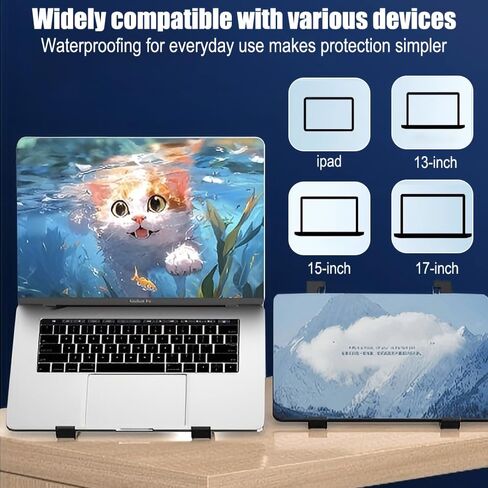 Aluminum Alloy Laptop Stand for Desk, Adjustable Portable Laptop Riser Holder Compatible, Foldable Laptop Riser with Laptops-Black in Saudi Arabia