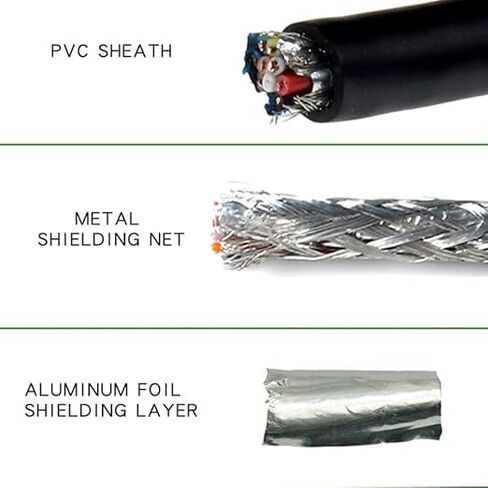 10Ft 3m 24AWG DB9 Male Serial Extension Cable with Cable Marker, RS232 D-SUB DB9 9 Pin to 9 Bare Wire Breakout Board Connector in Saudi Arabia