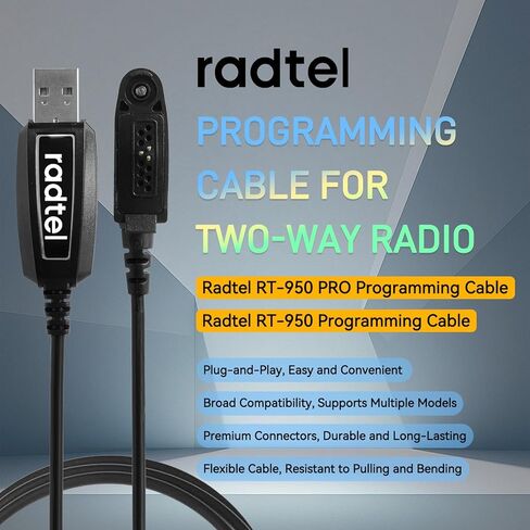 radtel USB Programming Cable RT-950 RT-950 Pro Handheld Radio transceiver in Saudi Arabia