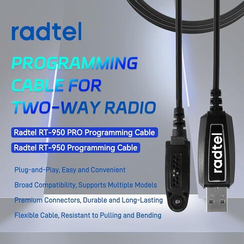 radtel USB Programming Cable RT-950 RT-950 Pro Handheld Radio transceiver in Saudi Arabia