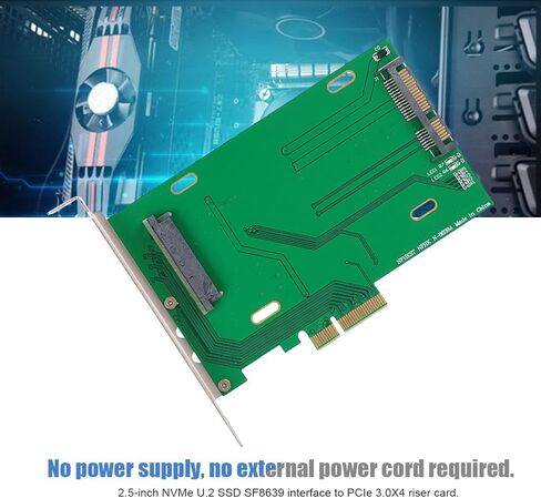 PCIe x4 to 2.5 inch NVMe U.2 SSD SF8639 Riser Card High Speed Adapter for 750 P3700 PM963 Workstations Servers in Saudi Arabia