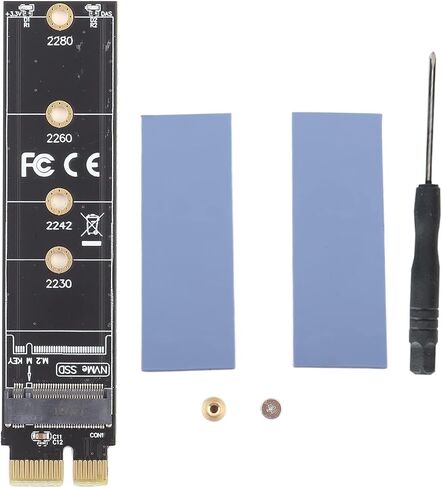 PCIe to M2 NVME Adapter Card High Performance Riser Card Converter with Cooling Fin for PM961 960EVO SM961 PM951 SM951 600P LiteOn T10 SSD 2230 2242 2260 2280 in Saudi Arabia