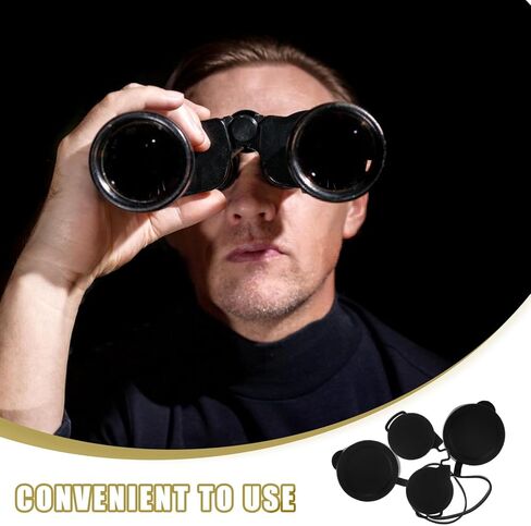 3pcs 50mm Binoculars Objective Lens Covers and Eyepiece Rubber Caps Set, Waterproof Compact Lens Protection Accessories for Outdoor Activities in Saudi Arabia
