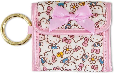 Sonix Quilted Earbud Pouch | Premium Cotton Bag Charm for AirPods, Keychain Storage Case Cover with Carabiner Ring | Red Monchhichi in Saudi Arabia