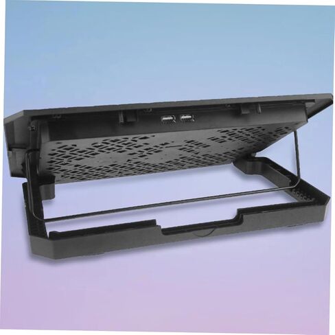 Laptop Cooling Pad 15.6-inch Quiet Fan Cooler Stand with Adjustable Speed and Blue Light, Portable Laptop Cooler Stand for Gaming and Office Use in Saudi Arabia