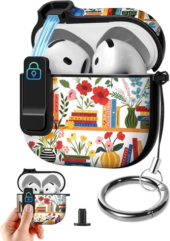 حافظة Joyleop لـ Airpods Pro 3 - مع قفل أمان، تصميم جميل للنساء والفتيات الجميلات، غطاء واقٍ من الصدمات الصلبة مع سلسلة مفاتيح لـ Airpods Pro الجيل الثالث 2025، ظهر السلحفاة in Kuwait