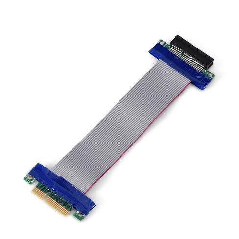 PCI E GPU Riser Cable, Male to Female Graphics Card Extension with No Driver Needed for Improved Airflow, Flexible Cable for 1U 2U Server & Small Case (PCI-E 4X to 4X) in Saudi Arabia