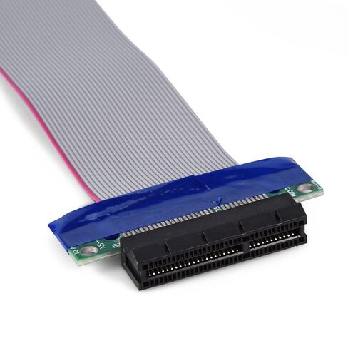 PCI E GPU Riser Cable, Male to Female Graphics Card Extension with No Driver Needed for Improved Airflow, Flexible Cable for 1U 2U Server & Small Case (PCI-E 4X to 4X) in Saudi Arabia