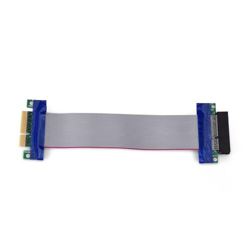 كابل PCI E GPU Riser، تمديد بطاقة الرسومات ذكر إلى أنثى بدون الحاجة إلى برنامج تشغيل لتحسين تدفق الهواء، كابل مرن لخادم 1U 2U وحقيبة صغيرة (PCI-E 4X إلى 4X) in Kuwait