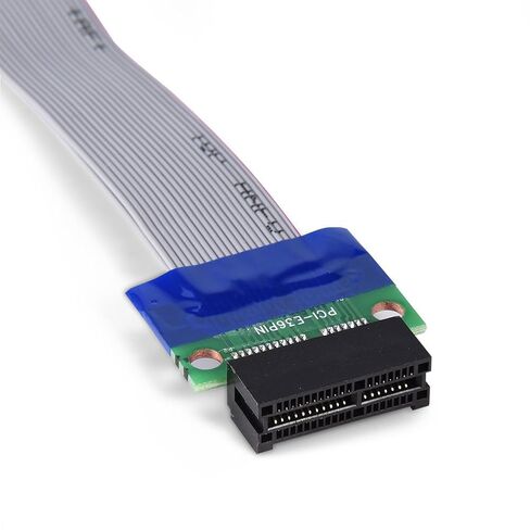 كابل PCI E GPU Riser، تمديد بطاقة الرسومات ذكر إلى أنثى بدون الحاجة إلى برنامج تشغيل لتحسين تدفق الهواء، كابل مرن لخادم 1U 2U وحقيبة صغيرة (PCI-E 1X إلى 1X) in Kuwait