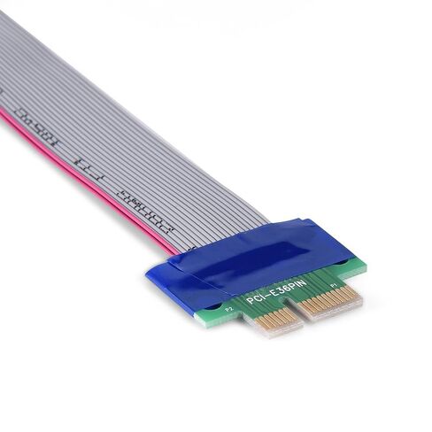 كابل PCI E GPU Riser، تمديد بطاقة الرسومات ذكر إلى أنثى بدون الحاجة إلى برنامج تشغيل لتحسين تدفق الهواء، كابل مرن لخادم 1U 2U وحقيبة صغيرة (PCI-E 1X إلى 1X) in Kuwait
