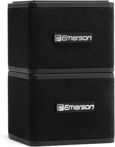 Emerson EAS-3006-BK Sound Blox - مكبرات صوت بلوتوث لاسلكية قابلة للتكديس مغناطيسيًا، اتصال فوري، صوت متعدد الغرف، شحن USB-C، مضخم صوت مدمج in Kuwait