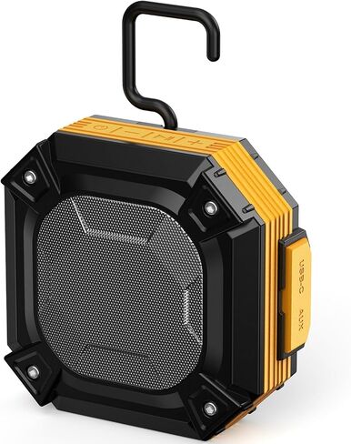 Magnetic Bluetooth Jobsite Speaker, Portable Wireless Speakers with Hook, Hands-Free Calls, 45H Battery Stereo Sound TWS for Golf Accessories Golf Gifts, Camping, Outdoor, Construction in Kuwait
