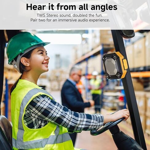 Magnetic Bluetooth Jobsite Speaker, Portable Wireless Speakers with Hook, Hands-Free Calls, 45H Battery Stereo Sound TWS for Golf Accessories Golf Gifts, Camping, Outdoor, Construction in Kuwait