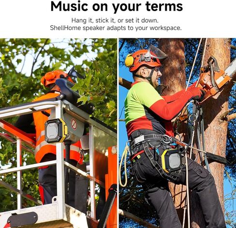 Magnetic Bluetooth Jobsite Speaker, Portable Wireless Speakers with Hook, Hands-Free Calls, 45H Battery Stereo Sound TWS for Golf Accessories Golf Gifts, Camping, Outdoor, Construction in Kuwait