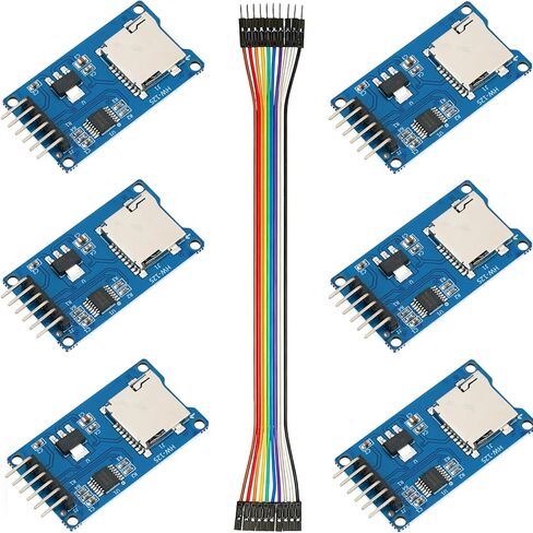 6 قطعة وحدة قارئ بطاقات SD واجهة SPI متوافقة مع Arduino UNO/R3/MEGA in Kuwait