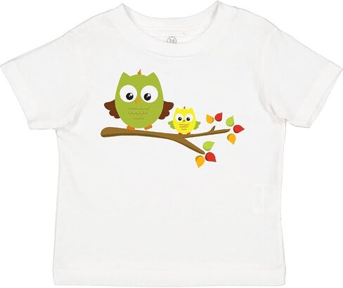 inktastic 2 Cute Owls on a Branch Toddler T-Shirt in Saudi Arabia
