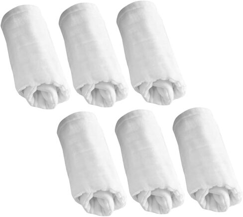 ERINGOGO Muslin Burp Cloths Set Washable Organic Cotton Baby Receiving Blankets in Saudi Arabia