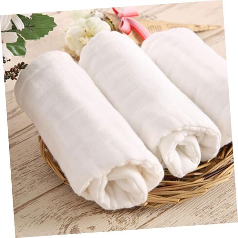 ERINGOGO Muslin Burp Cloths Set Washable Organic Cotton Baby Receiving Blankets in Saudi Arabia