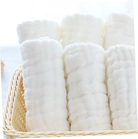 ERINGOGO Muslin Burp Cloths Set Washable Organic Cotton Baby Receiving Blankets in Saudi Arabia