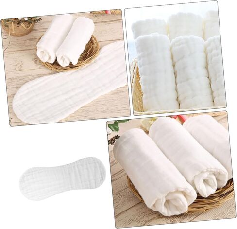 ERINGOGO Muslin Burp Cloths Set Washable Organic Cotton Baby Receiving Blankets in Saudi Arabia