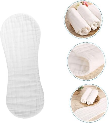 ERINGOGO Muslin Burp Cloths Set Washable Organic Cotton Baby Receiving Blankets in Saudi Arabia