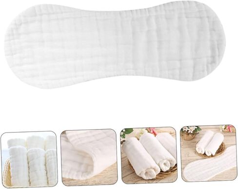 ERINGOGO Muslin Burp Cloths Set Washable Organic Cotton Baby Receiving Blankets in Saudi Arabia