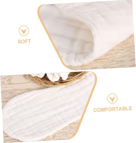 ERINGOGO Muslin Burp Cloths Set Washable Organic Cotton Baby Receiving Blankets in Saudi Arabia