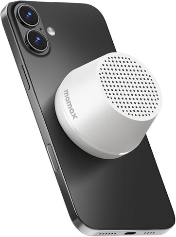 MOMAX Mini Portable Bluetooth Speaker - Magnetic Waterproof Speaker with Balanced Sound, 12H Playtime, Indoor Speaker True Wireless Stereo Pairing for Home, Bedroom, Bathroom, Gift Ideas, Black in Kuwait