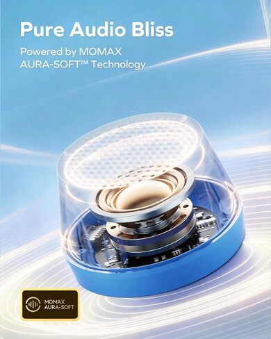 MOMAX Mini Portable Bluetooth Speaker - Magnetic Waterproof Speaker with Balanced Sound, 12H Playtime, Indoor Speaker True Wireless Stereo Pairing for Home, Bedroom, Bathroom, Gift Ideas, Black in Kuwait