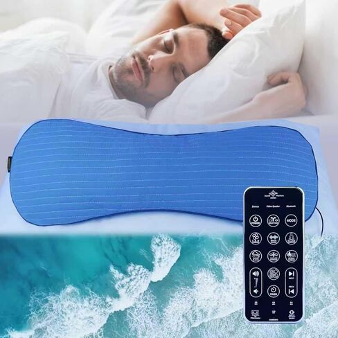 Wikac Bluetooth Soft Pillow Speaker for Sleeping,HQ Amplified Audio,50hr Play-Time,56 Natural 3D White Noise, 5 Timer, Comfortable Sleep Headphones with Bone Conduction Speakers for a Healthy Sleep in Saudi Arabia