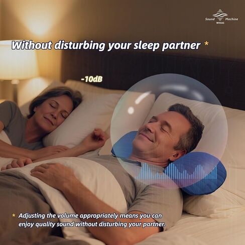 Wikac Bluetooth Soft Pillow Speaker for Sleeping,HQ Amplified Audio,50hr Play-Time,56 Natural 3D White Noise, 5 Timer, Comfortable Sleep Headphones with Bone Conduction Speakers for a Healthy Sleep in Saudi Arabia