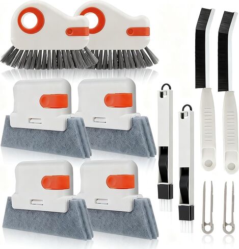 مجموعة فرش سلكية صغيرة مكونة من 8 قطع للتنظيف باستخدام الكاشطات، 2 فرش من الفولاذ المقاوم للصدأ، 2 نحاس، 2 فرش تنظيف تفاصيل من النايلون و2 كاشطات بمقبض للصدأ، وشبكات الشواية، وقطع غيار السيارات، والمطبخ والحمام in Kuwait