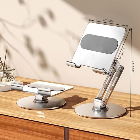 for iPad Stand Holder Adjustable Tablet Stand for Desk ，360 Rotating Metal Mount for 4-13 inch Devices, Compatible with iPad iPhone Tablet Kindle TAB Surface/Switch Holder for Desk in Saudi Arabia