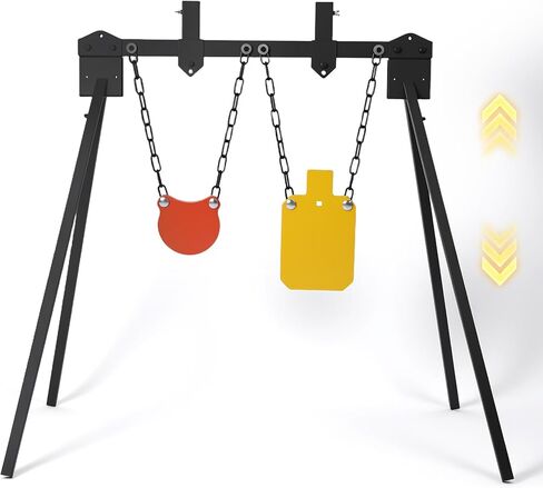 3/8" Thick AR500 Steel Target Bracket System Kit Adjustable Height Shooting Range Target Bracket, Suitable for Outdoor Shooting Range Shooting Training in Saudi Arabia