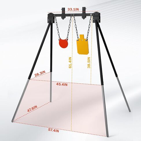 3/8" Thick AR500 Steel Target Bracket System Kit Adjustable Height Shooting Range Target Bracket, Suitable for Outdoor Shooting Range Shooting Training in Saudi Arabia