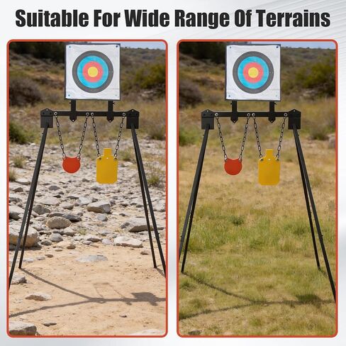 3/8" Thick AR500 Steel Target Bracket System Kit Adjustable Height Shooting Range Target Bracket, Suitable for Outdoor Shooting Range Shooting Training in Saudi Arabia