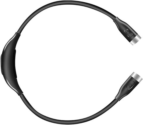 Rechargeable Neck Reading Light USB Book Lamp with Adjustable Flexible Gooseneck, Eye Protection LED Reading Lamp for Outdoor Night Running and Bed Use, Black in Saudi Arabia