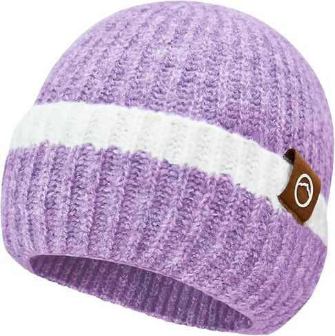 Womens Knitted hat, Thickened Fluffy Lining, Warm Earmuffs, can be Used as a Gift for Women. in Saudi Arabia