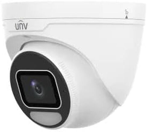 كاميرا Uniview IPC3638SE-ADF28K-WP-I1 8MP Wise-ISP Owlview Plus Turret Network Camera، 2.8 مم، ColorHunter، ألوان كاملة 24/7، محيط ذكي، IP67 IK10 in Kuwait